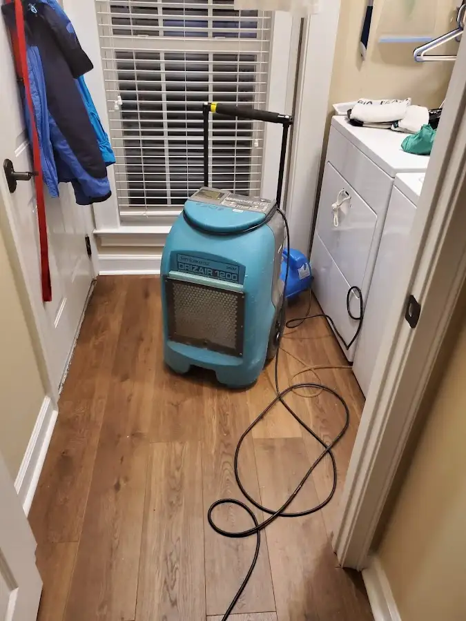Commercial dehumidifier deployed for Flood Damage Cleanup in South Huntingdon